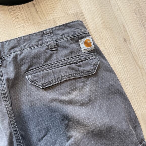 Men's Carhartt Gray Force Tappen Ripstop Cargo Work Utility Pants Sz 36 x 30 - Picture 2 of 8